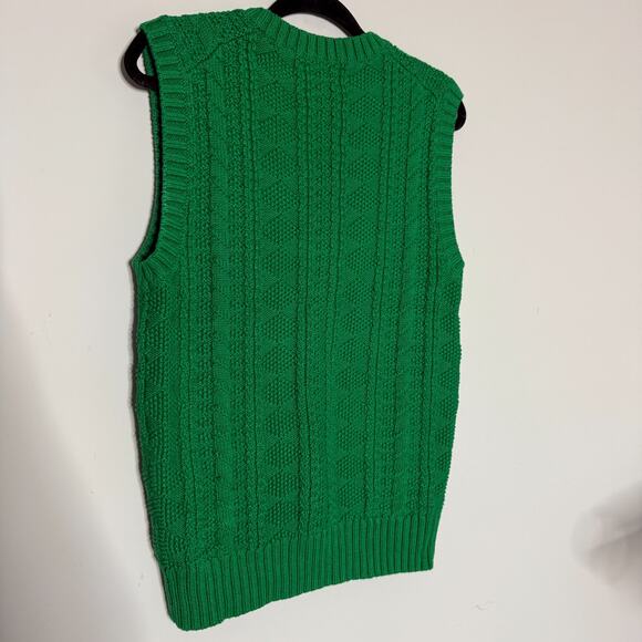 J.Crew Mens Sweater Vest XS Green Sailboat - Picture 7 of 8